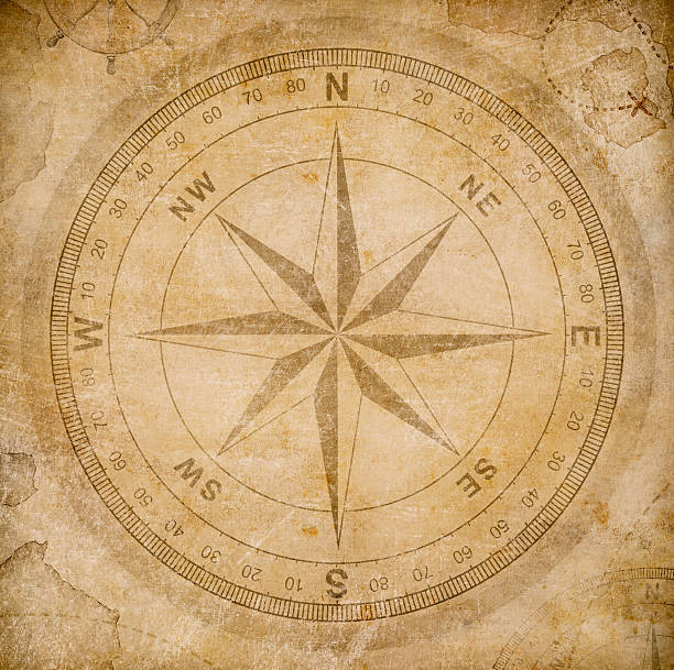istock old wind or compass rose on vintage paper 540370776