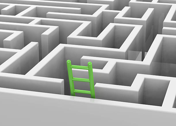 istock Escape from the Maze - 3D 540371026