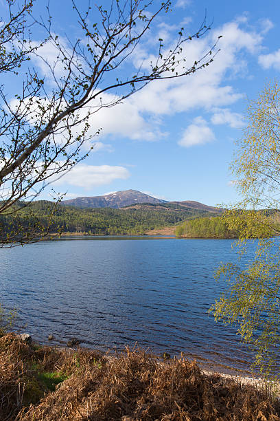 Loch Garry Scotland UK beautiful Scottish lake Loch Garry Scotland UK beautiful Scottish lake west of Invergarry on the A87 south of Fort Augustus and north of Fort William glengarry cap stock pictures, royalty-free photos & images