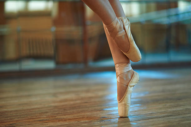 istock beautiful legs of  dancer in pointe 540375668