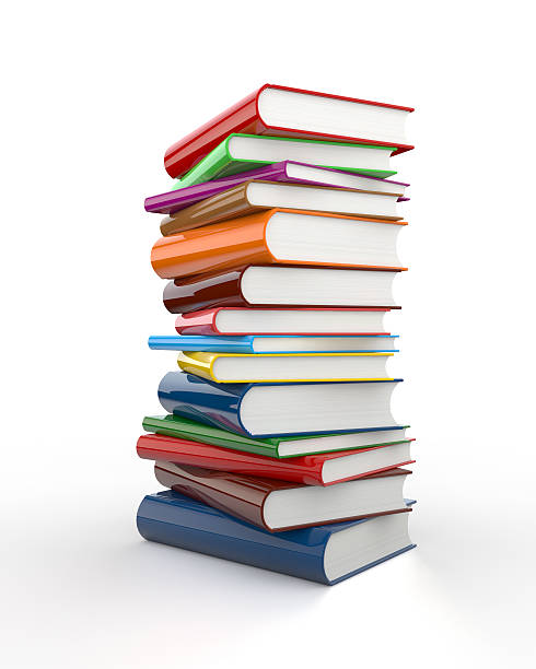 istock Colorful books on white background 540376000
