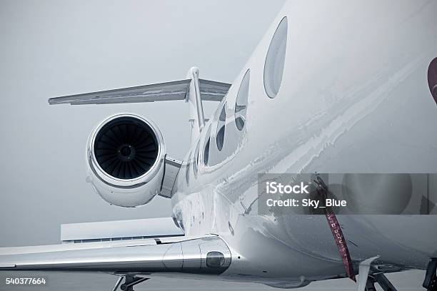 Business Jet Engine Stock Photo - Download Image Now - Corporate Jet, Engine, Private Airplane