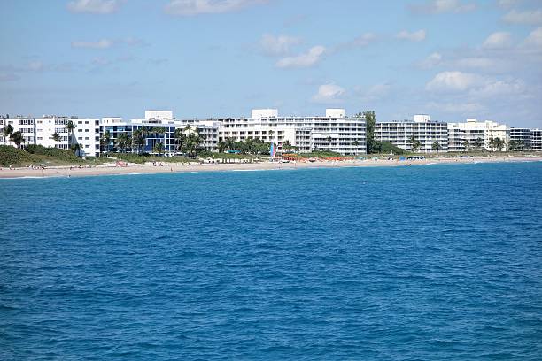 istock Florida beach front apartments on Atlantic coast 540379136