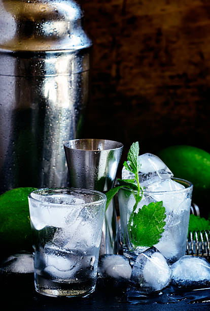 istock Set of bar tools and ingredients for making cocktails 540381034