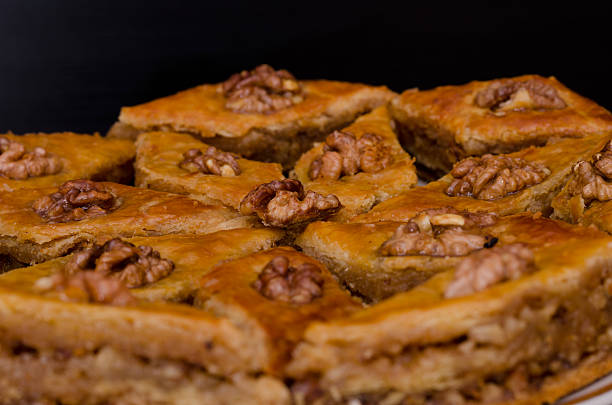 istock Honey Baklava, traditional Turkish sweets. Rombus 540381764
