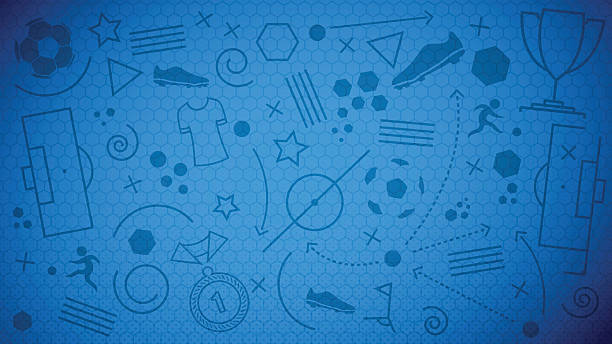 サッカー選手権背景 - サッカー点のイラスト素材／クリップアート素材／マンガ素材／アイコン素材