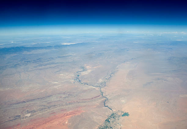 istock High altitude view of the desert. 540385930