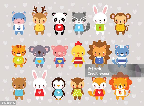 Ilustración de Conjunto De Animales De Dibujos Animados Vector De Estilo y más Vectores Libres de Derechos de Animal - iStock Ilustración de Conjunto De Animales De Dibujos Animados Vector De Estilo y más Vectores Libres de Derechos de Animal - iStock