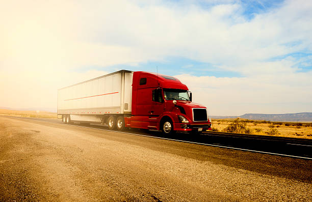 istock Truck on Highway, California 540388448