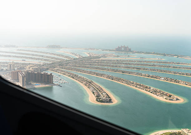 istock Palm jumeirah in Dubai from the helicopter 540389614