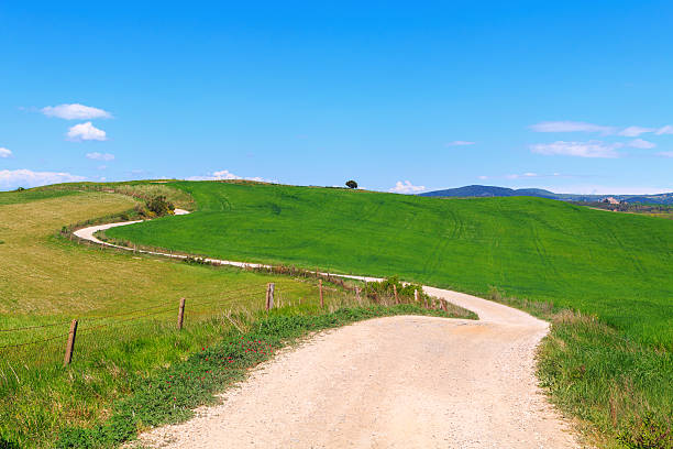 istock Typical Tuscany landscape springtime at sunrise 540389618
