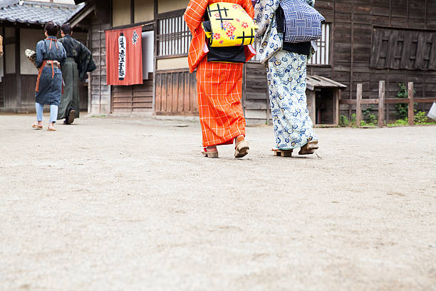 istock The  back of Japanese beauty in Edo perioud. 540393776