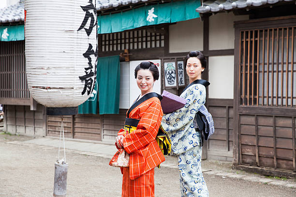 istock The  back of Japanese beauty in Edo perioud. 540394084