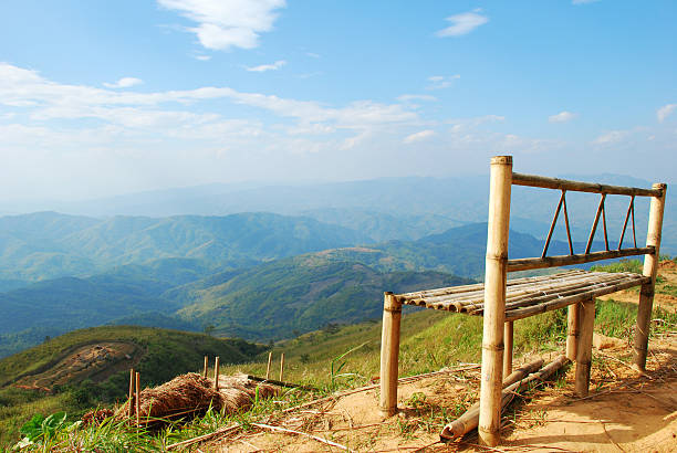 Vast scene with a lonely chair