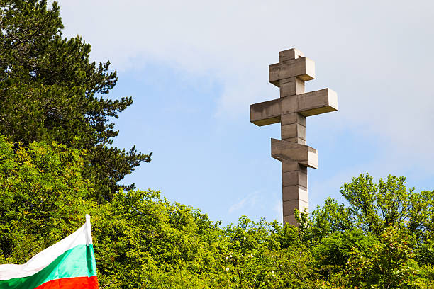 istock The monument at Okolchitza peak, Bulgaria 540397288