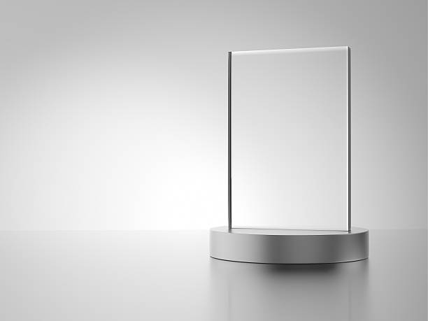 istock Glass award with metal base 540399030