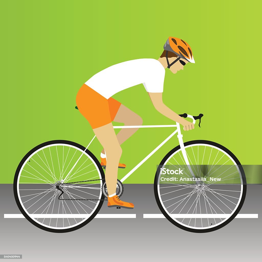 Road bike Bike, road, bike race, cycling, bicycle, road bike race. Vector illustration Road Cycling stock vector