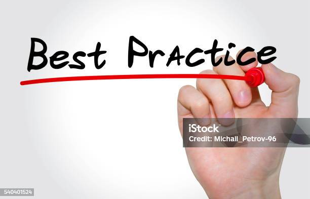 Hand Writing Best Practice With Marker Business Concept Stock Photo - Download Image Now