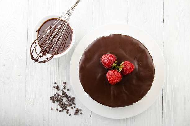 istock The process of making chocolate Cake filled with glaze. 540487510