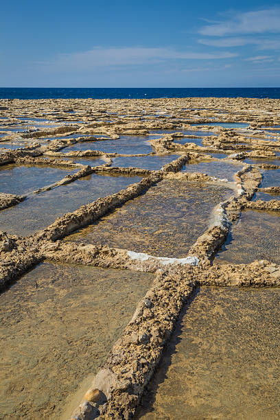 istock Salt pans on Xwejni bay 540488906