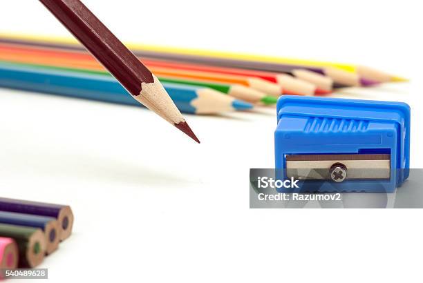 Brown Pencil Stock Photo - Download Image Now - Equipment, Group Of Objects, Horizontal