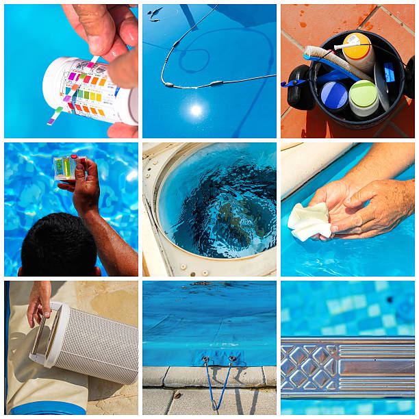 istock Collage maintenance of a private pool 540492608