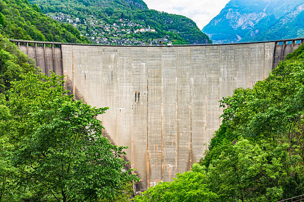 Kurobe Dam, Japanese mountain landscape