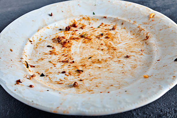 istock Dirty plate after spaghetti with sauce 540497896