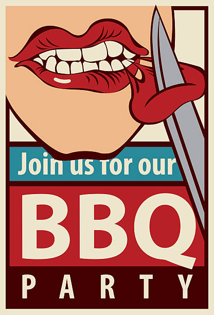 illustrazioni stock, clip art, cartoni animati e icone di tendenza di barbecue party - haunch