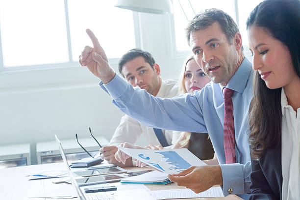istock Group of multi ethnic business people smiling. 540501476