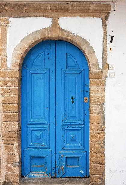 istock Colourfully painted door  in Morocco 540508626