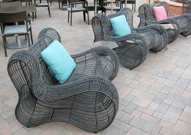 istock Armchairs on a summer garden terrace 540509792