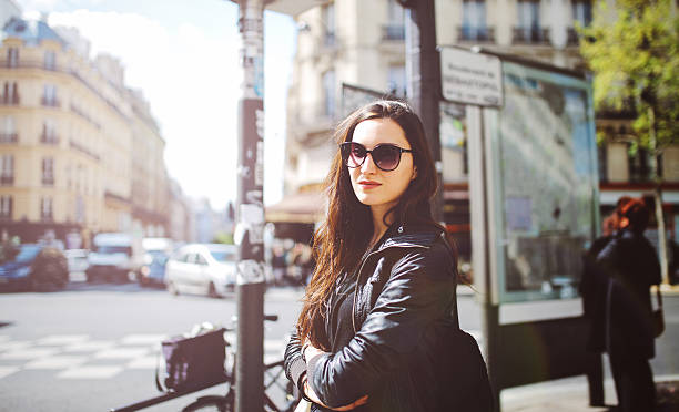 istock Young Parisian woman walking 540509854