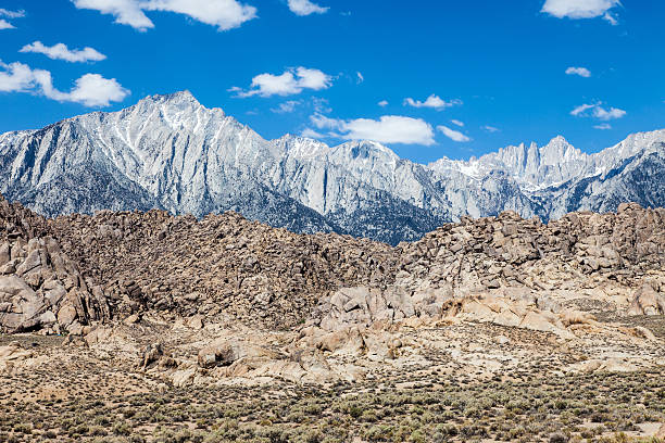 Sierra Nevada con Monte Whitney - foto stock