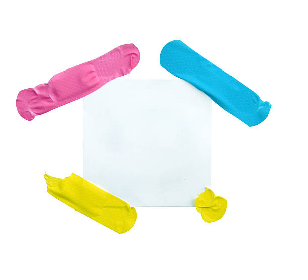 istock Plaster bandage with blank white labels, with clipping path. 540512754