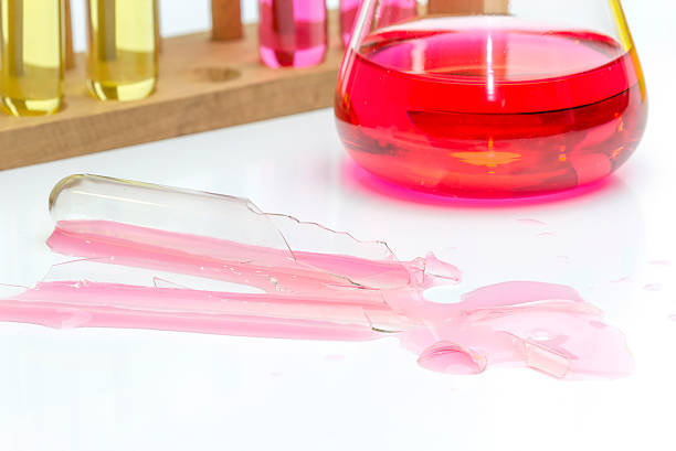 Directly above of test tube backgrounds.