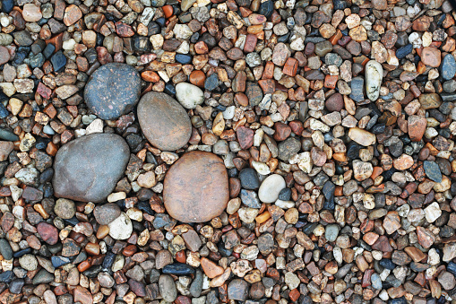 it is stone and pebble for background.