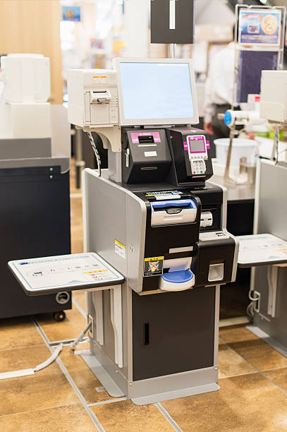 istock Self-service cash register in supermarket 540513192