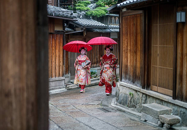 istock Maiko girls going to class 540514238