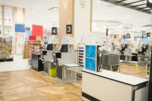 Register in Japan's supermarket