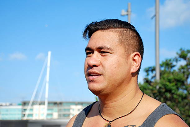 istock Pacific Island Man against Urban Background 540516064