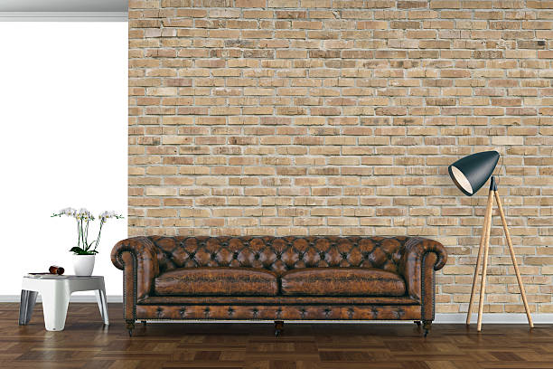 istock Urban living room with leather sofa 540518554