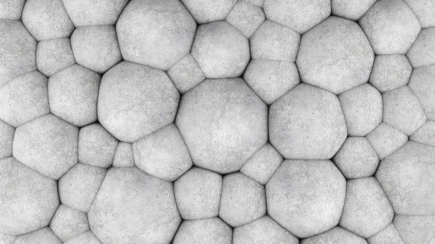 istock Wall of concrete spheres 540520562