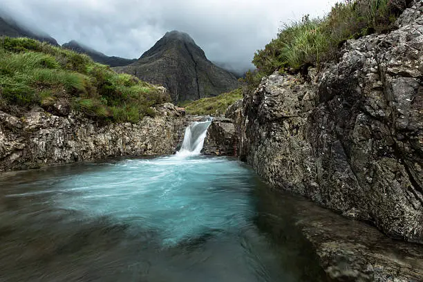 Fairy Pool, A Mountain Stream on the Isle of Sky.