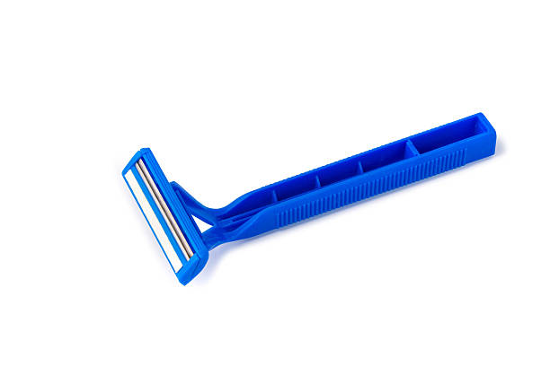 istock Blue shaver isolated on white background 540527164