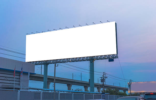 istock Blank billboard at twilight time ready for new advertisement 540527930