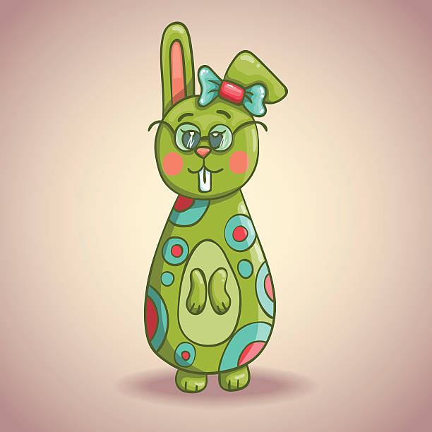ilustraciones, imágenes clip art, dibujos animados e iconos de stock de osito de peluche de historieta conejito - rabbit baby rabbit hare standing