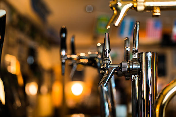 Beer tap in a pub in Osaka, Japan