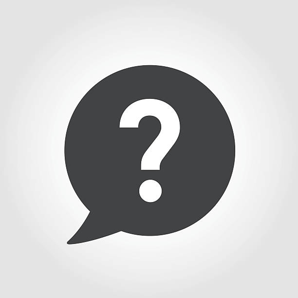 Question Mark Icon - Iconic Series Graphic Elements, Question Mark,  trivia stock illustrations