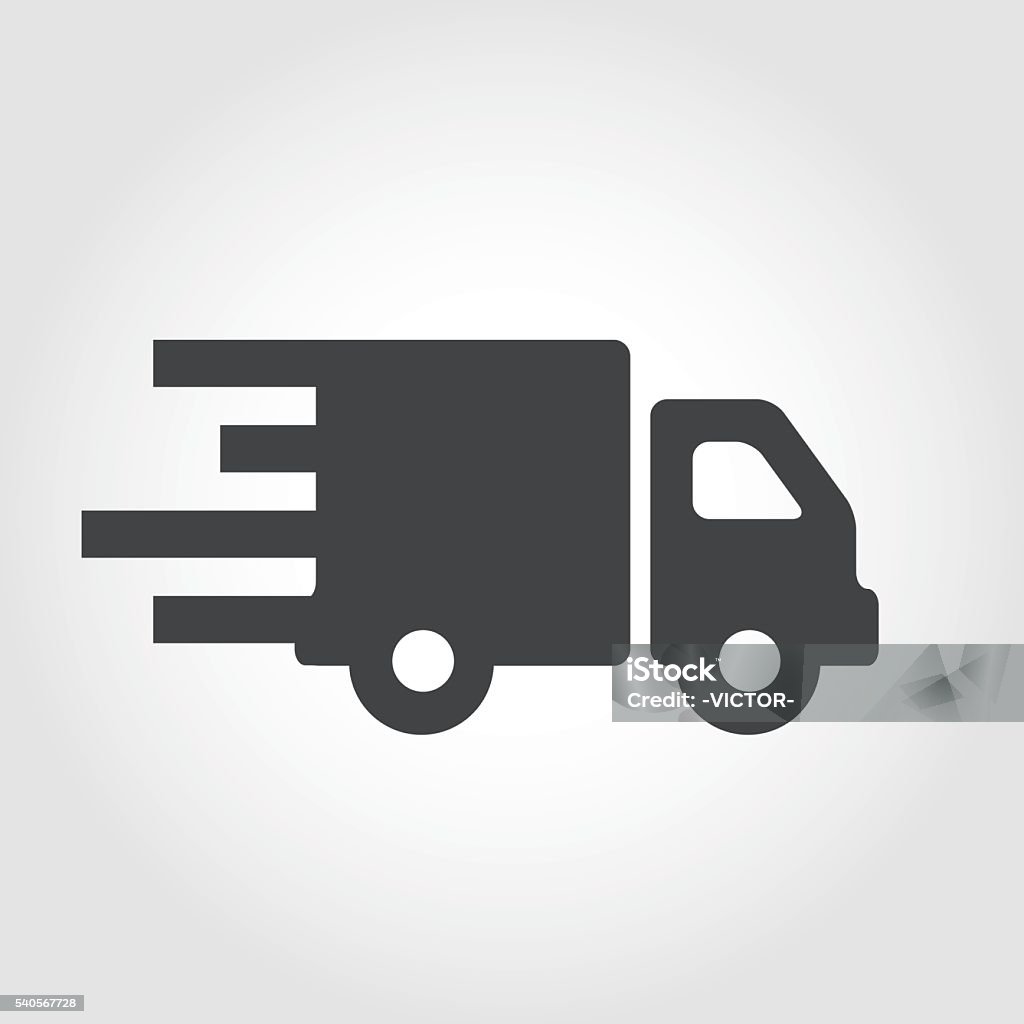 Moving Truck Icon - Iconic Series Graphic Elements, Moving Truck,  Icon Symbol stock vector